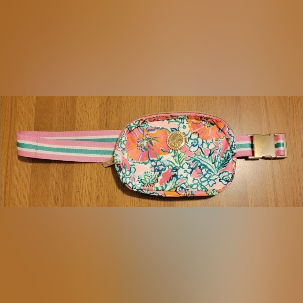 Lilly Pulitzer "On The Go Belt Bag / Fanny Pack in Multi Floral Print